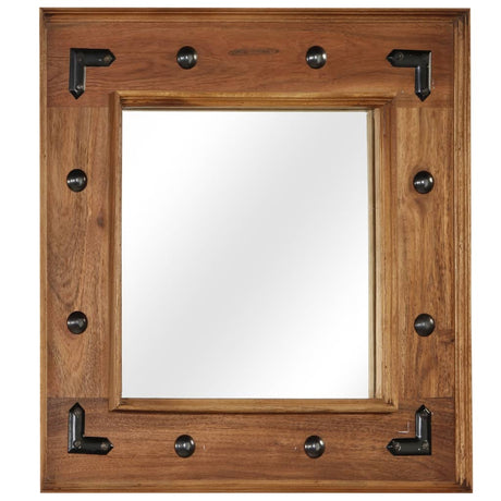 Vidaxx Mirror 50x50 cm Solid Acacia Wood