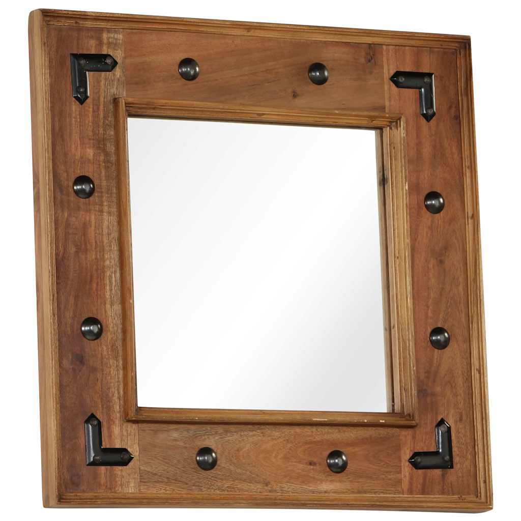 Vidaxx Mirror 50x50 cm Solid Acacia Wood