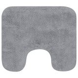 Vidaxl Bathmatting Set Stof grå 3-delt