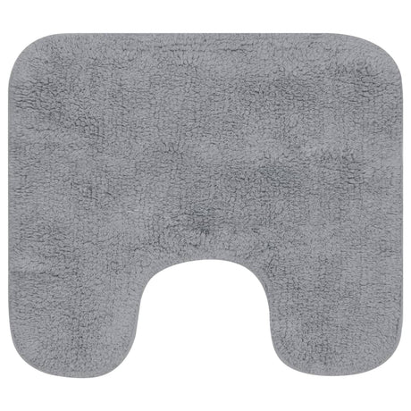 Vidaxl Bathmatting Set Stof grå 3-delt