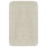 Vidaxl Bathmatting Set Fabric White 3-Piece