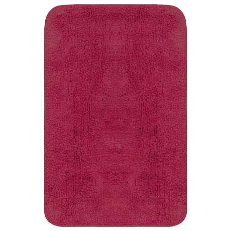 Vidaxl Bathmatting Set Stof Fuchsia 3-delt
