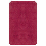 Vidaxl Bathmatting Set Stof Fuchsia 3-delt