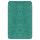 Vidaxl Bathmatting Set Fabric turkis 3-delt