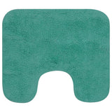 Vidaxl Bathmatting Set Fabric turkis 3-delt