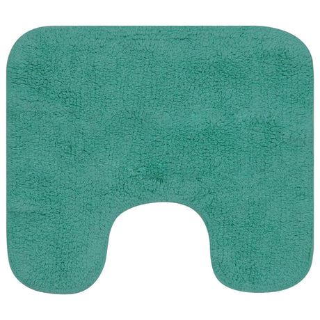 Vidaxl Bathmatting Set Fabric turkis 3-delt