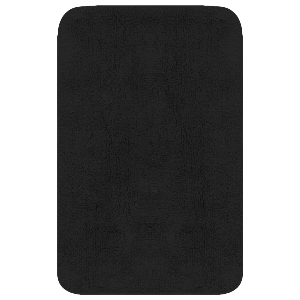 Vidaxl Bathmatting Set Fabric Anthracite 2-stykke