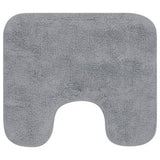 Vidaxl Bathmatting Set Stof grå 2-delt
