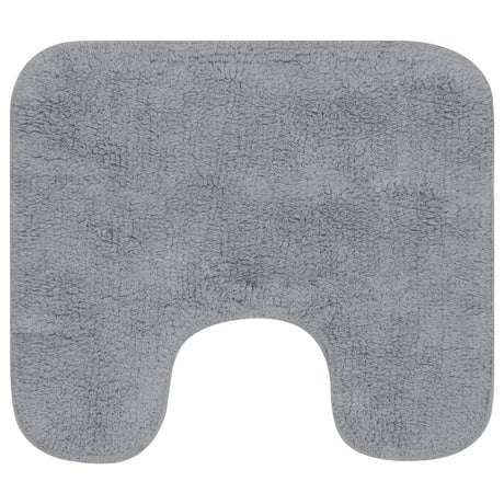 Vidaxl Bathmatting Set Stof grå 2-delt