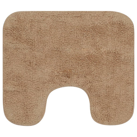 Vidaxl Bathmatting Sæt med stof beige 2-delt