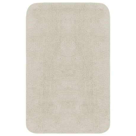 Vidaxl Bathmatting Set Fabric White 2-del
