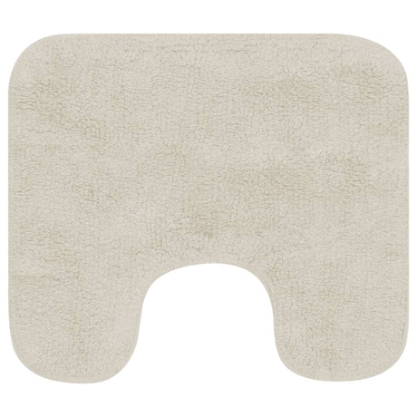 Vidaxl Bathmatting Set Fabric White 2-del