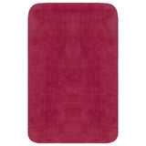 Vidaxl Bathmatting Set stof Fuchsia 2-delt