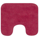 Vidaxl Bathmatting Set stof Fuchsia 2-delt