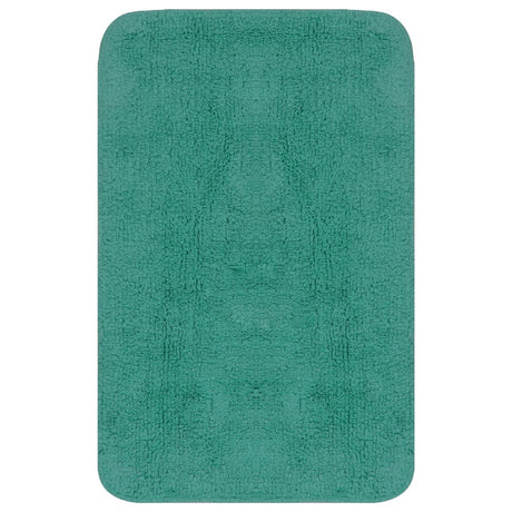 Vidaxl Bathmatting Set Fabric turkis 2-delt