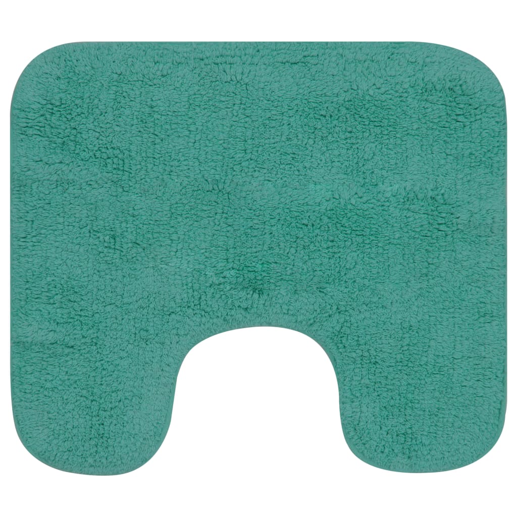Vidaxl Bathmatting Set Fabric turkis 2-delt