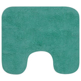 Vidaxl Bathmatting Set Fabric turkis 2-delt