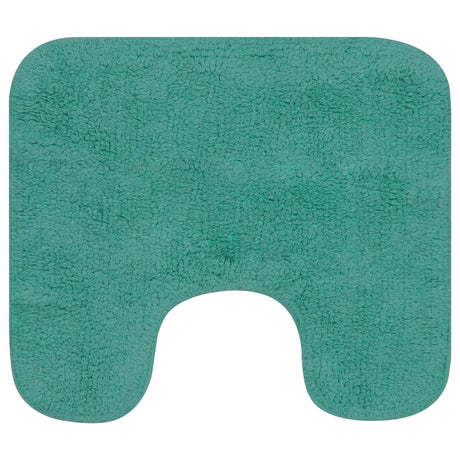 Vidaxl Bathmatting Set Fabric turkis 2-delt