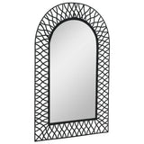 Vidaxl Wall Mirror Bent 50x80 cm sort sort