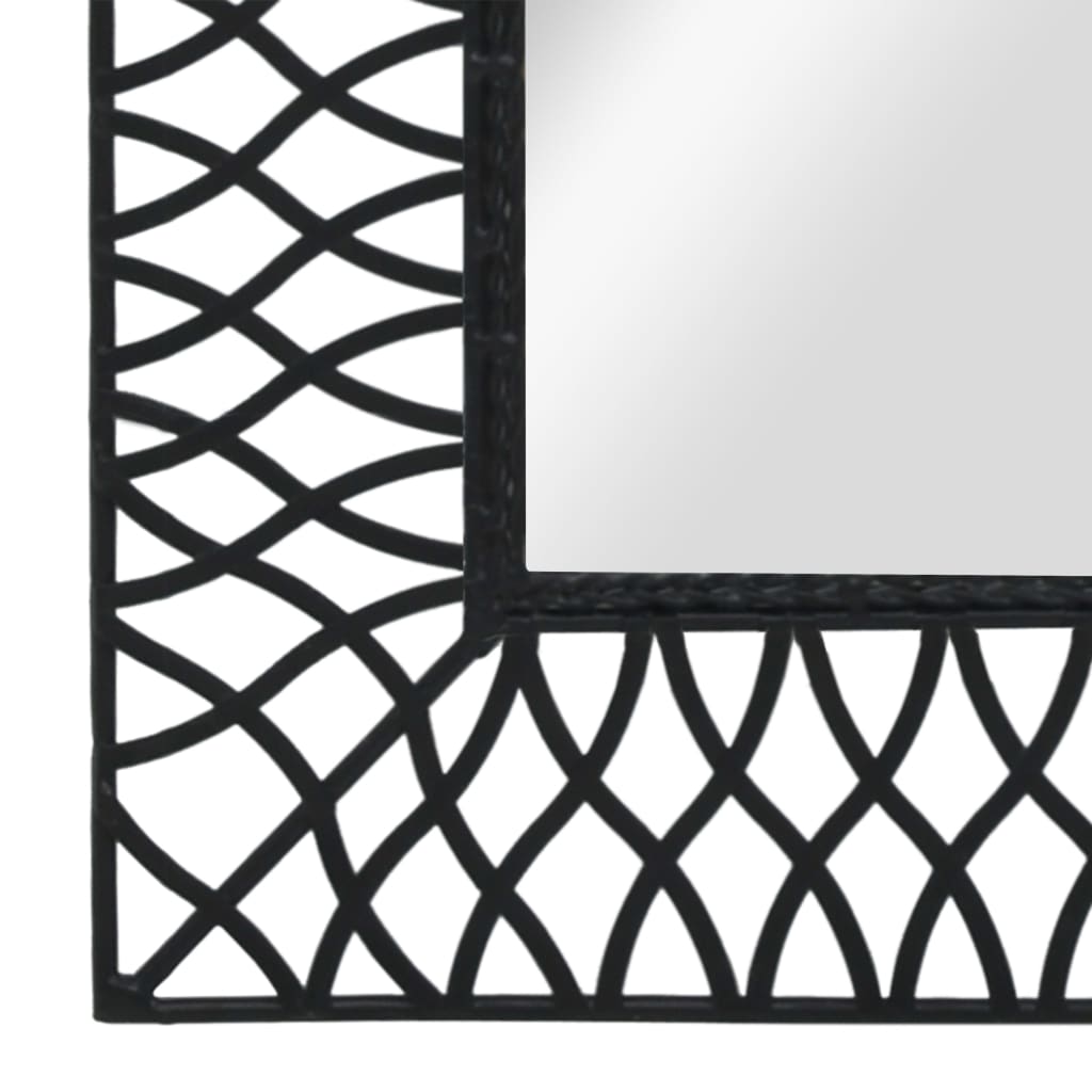 Vidaxl Wall Mirror Bent 50x80 cm sort sort