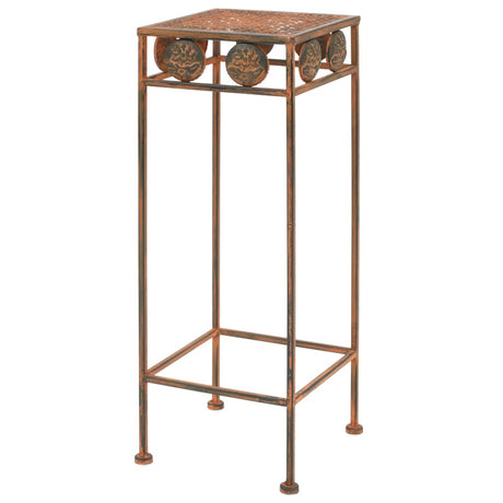 Vidaxl Plant Stand Set Vintage Style Metal Rust Color 3-Piece