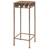 Vidaxl Plant Stand Set Vintage Style Metal Rust Color 3-Piece