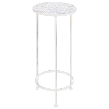 Vidaxl 3-Part Plant Stand Set Vintage Style Metal Antique White