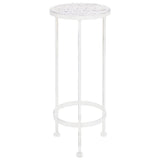 Vidaxl 3-Part Plant Stand Set Vintage Style Metal Antique White