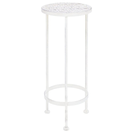 Vidaxl 3-Part Plant Stand Set Vintage Style Metal Antique White