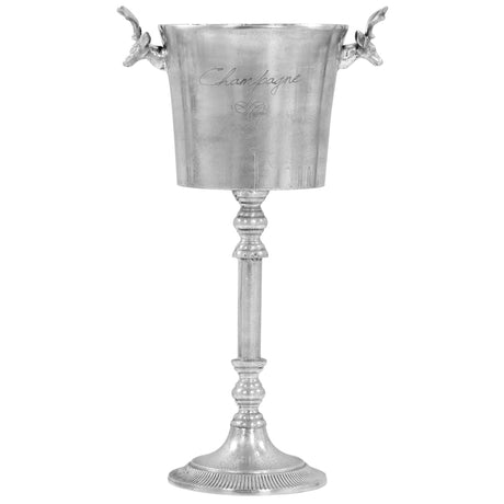 Vidaxl Champagne Cooler 39x29x71 cm Solid Aluminium Sølvfarvet
