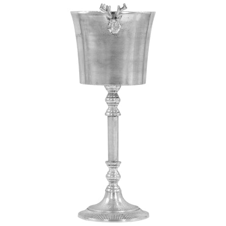 Vidaxl Champagne Cooler 39x29x71 cm Solid Aluminium Sølvfarvet