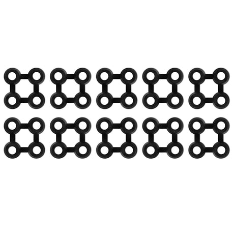 Vidaxl Mat Connectors 10 St Rubber Black