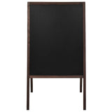 Vidaxl Chalkboard Double -Sidet løsrevet 60x80 cm cedertræ træ