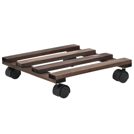 Vidaxl Plant Rollers 4 St 25x25 cm cedertræ træ