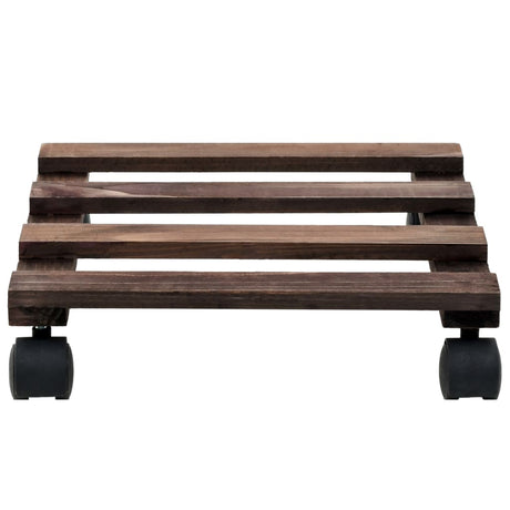 Vidaxl Plant Rollers 4 St 25x25 cm cedertræ træ
