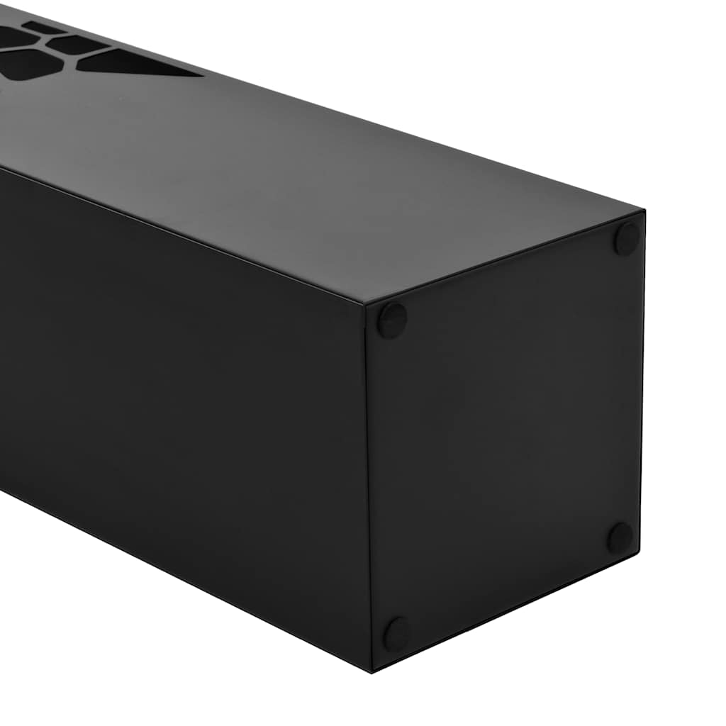 Vidaxl paraplyholder Stone Steel Black