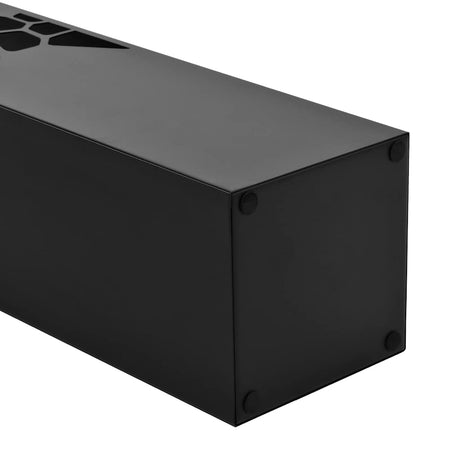 Vidaxl paraplyholder Stone Steel Black