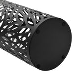 Vidaxl paraplyholder forlader stål sort