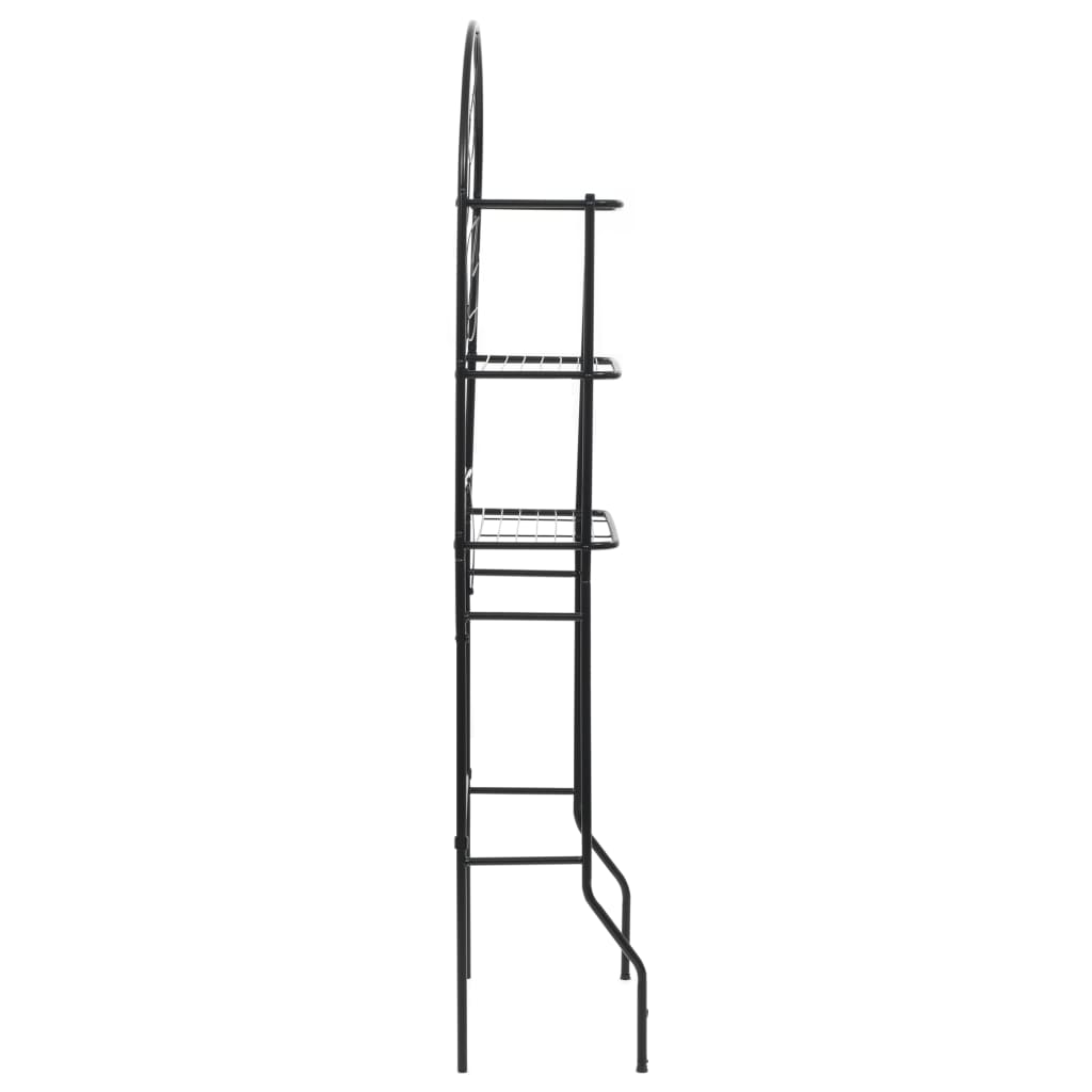 Vidaxl badeværelse rack 60x33x174 cm sort sort