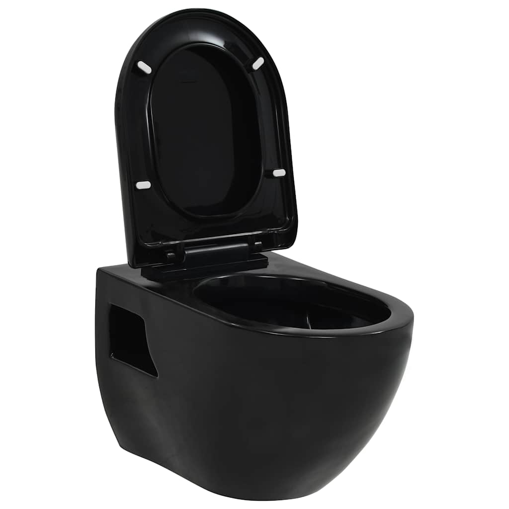 Vidaxl Wall toilet keramisk sort
