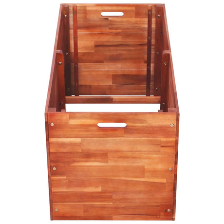 Vidaxl planter hævede 100x50x50 cm acacia træ