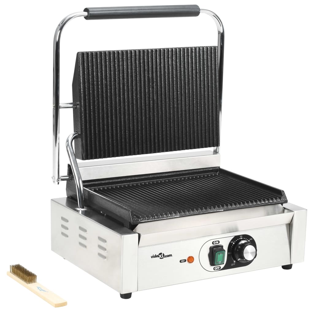 VidaXL panini grill rillet 2200 b 43x30,5x20 cm