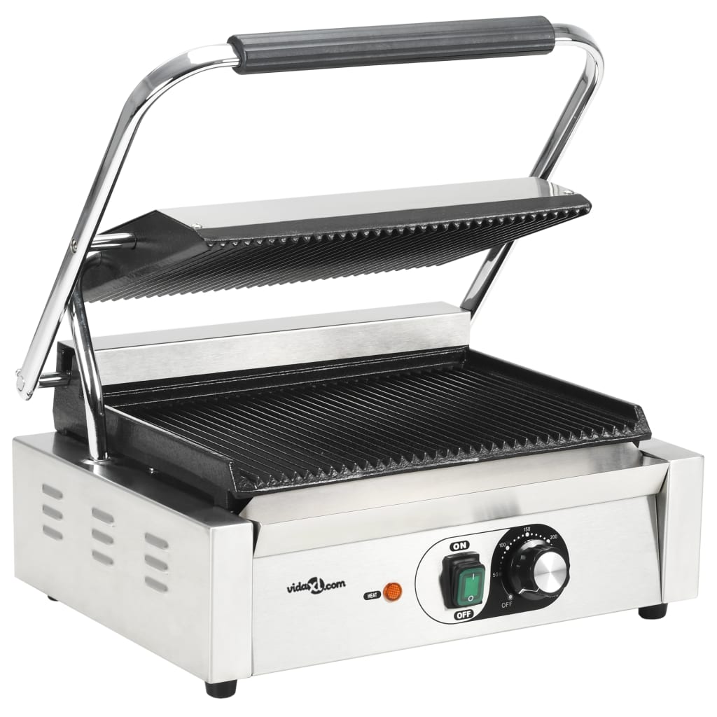 VidaXL panini grill rillet 2200 b 43x30,5x20 cm