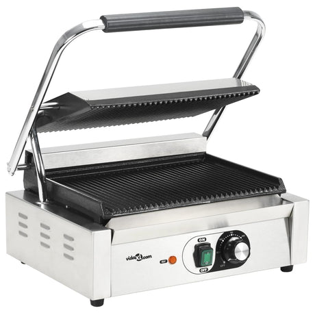 VidaXL panini grill rillet 2200 b 43x30,5x20 cm