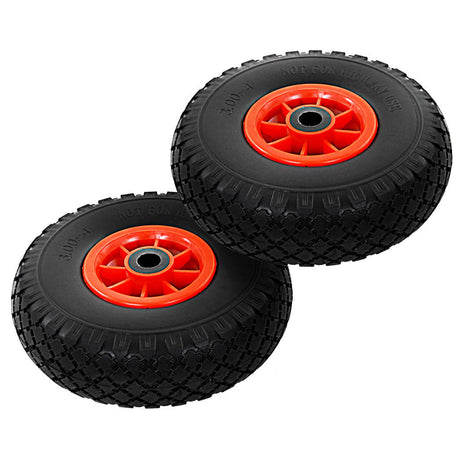 Vidaxl Hand Truck Wheels 3,00-4 (260x85) Solid PU 2 stk.