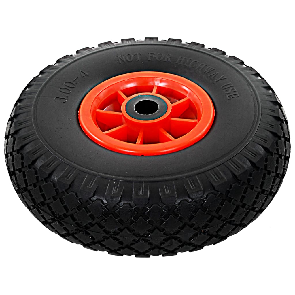 Vidaxl Hand Truck Wheels 3,00-4 (260x85) Solid PU 4 stk