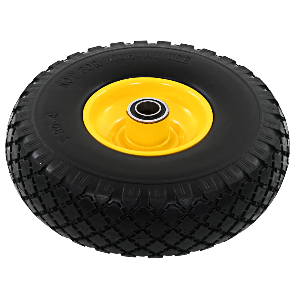 Vidaxl Hand Truck Wheels 3,00-4 (260x85) Solid PU 2 stk.