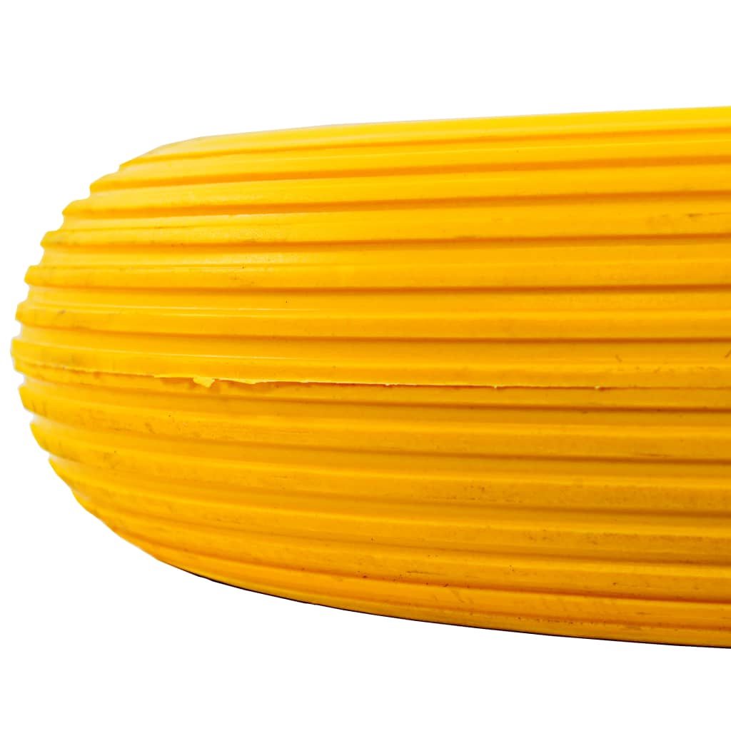 Vidaxl trillebørhjul med aksel 4,00-8 390 mm fast PU