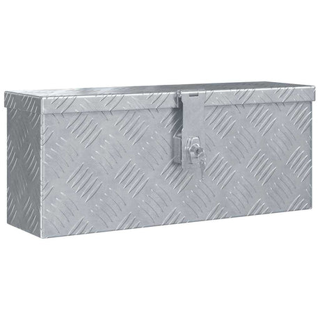 Vidaxl Aluminium Box 48.5x14x20 cm sølvfarvet