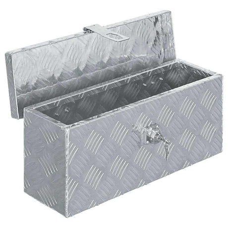 Vidaxl Aluminium Box 48.5x14x20 cm sølvfarvet